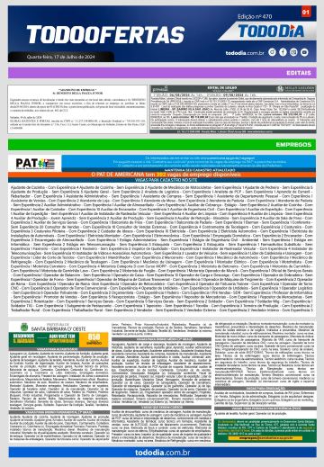 Capa: Todo Ofertas – Edição nº 470