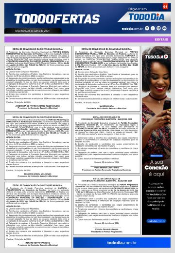 Capa: Todo Ofertas – Edição nº 475