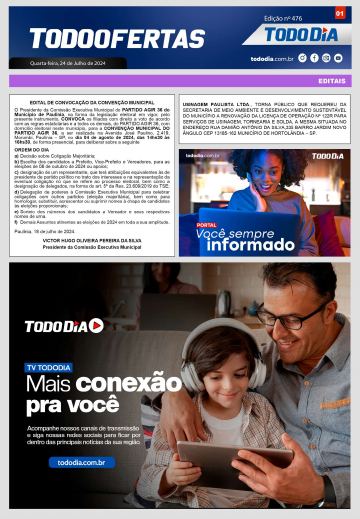 Capa: Todo Ofertas – Edição nº 476