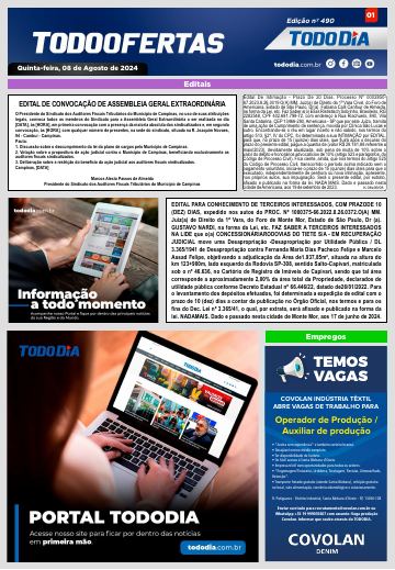 Capa: Todo Ofertas – Edição nº 490