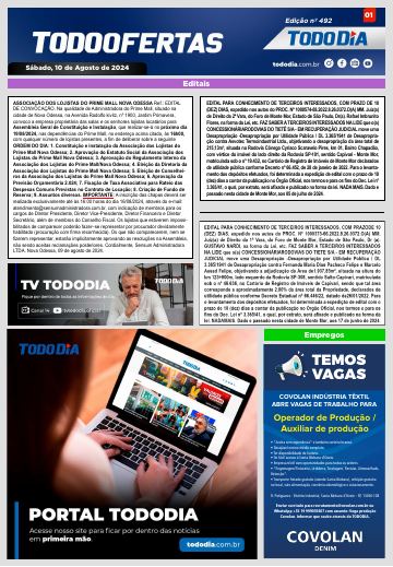 Capa: Todo Ofertas – Edição nº 492