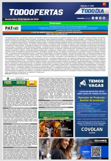 Capa: Todo Ofertas – Edição nº 496