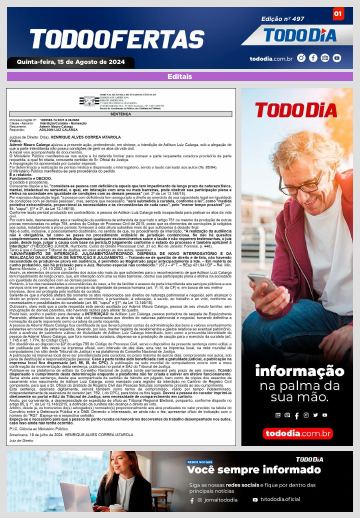 Capa: Todo Ofertas – Edição nº 497