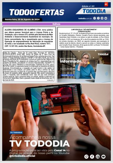 Capa: Todo Ofertas – Edição nº 511