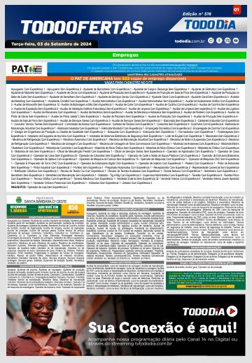 Capa: Todo Ofertas – Edição nº 516