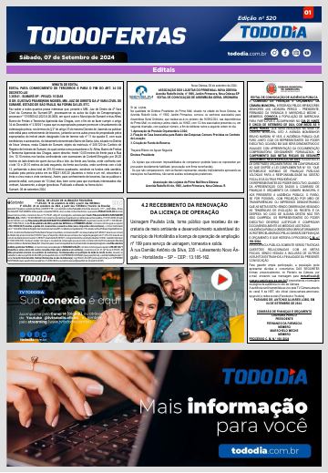 Capa: Todo Ofertas – Edição nº 520