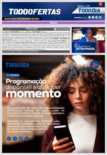 Capa: Todo Ofertas – Edição nº 531