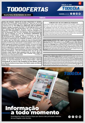 Capa: Todo Ofertas – Edição nº 545