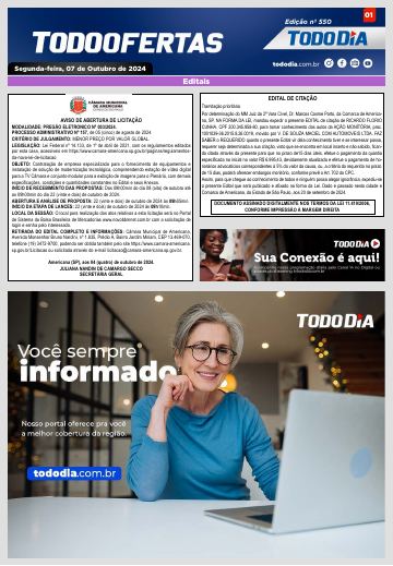 Capa: Todo Ofertas – Edição nº 550