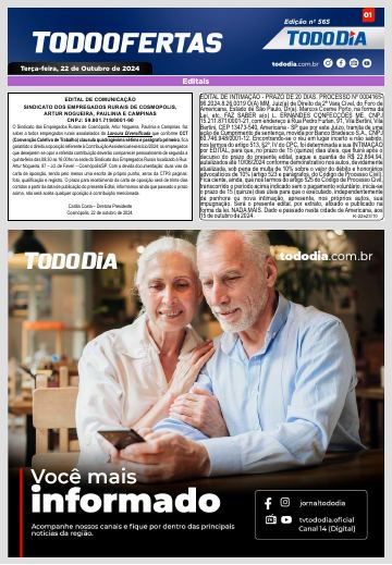 Capa: Todo Ofertas – Edição nº 565