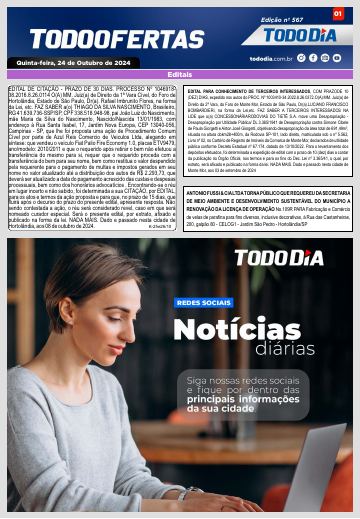 Capa: Todo Ofertas – Edição nº 567