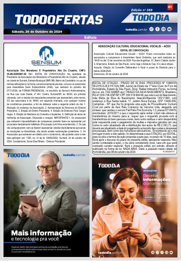 Capa: Todo Ofertas – Edição nº 569