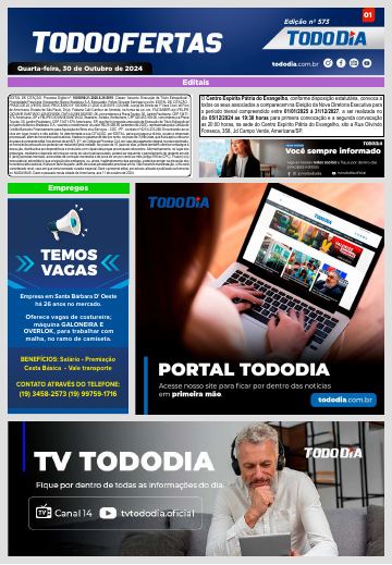 Capa: Todo Ofertas – Edição nº 573