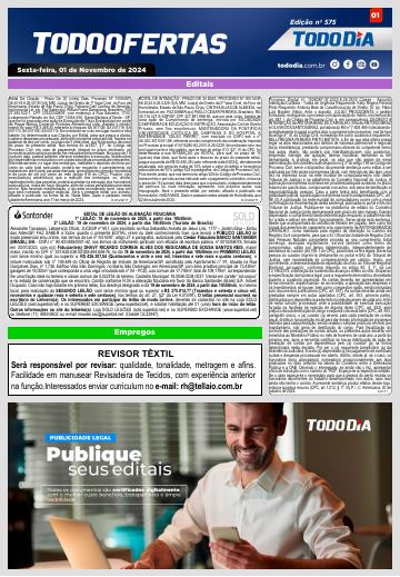 Capa: Todo Ofertas – Edição nº 575