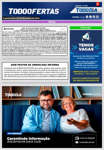 Capa: Todo Ofertas – Edição nº 578