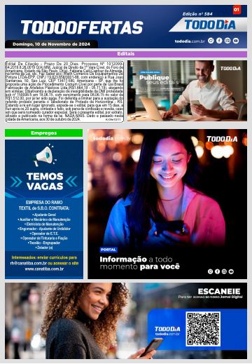 Capa: Todo Ofertas – Edição nº 584