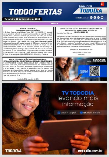 Capa: Todo Ofertas – Edição nº 600