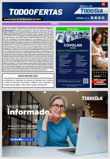 Capa: Todo Ofertas – Edição nº 601