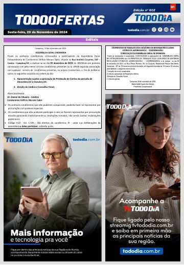 Capa: Todo Ofertas – Edição nº 603