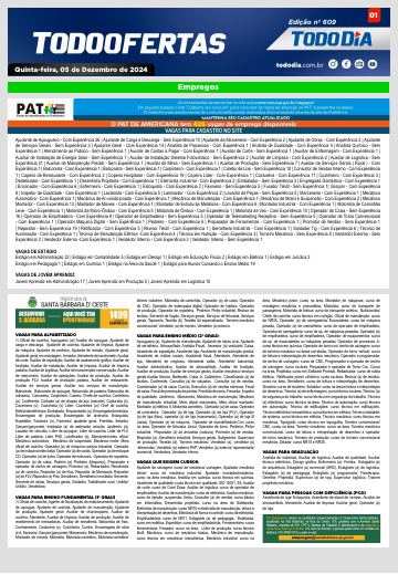 Capa: Todo Ofertas – Edição nº 609