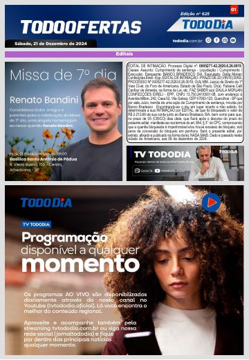Capa: Todo Ofertas – Edição nº 625