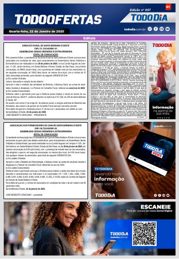 Capa: Todo Ofertas – Edição nº 657