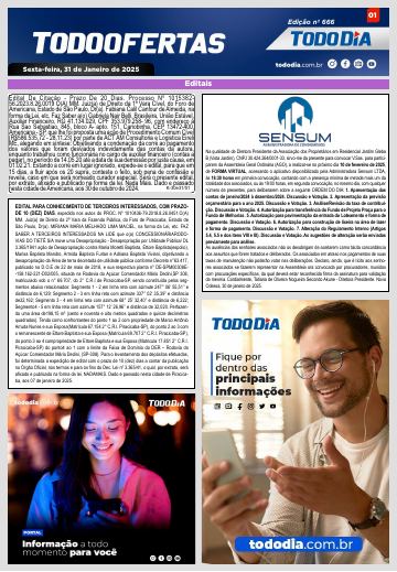 Capa: Todo Ofertas – Edição nº 666