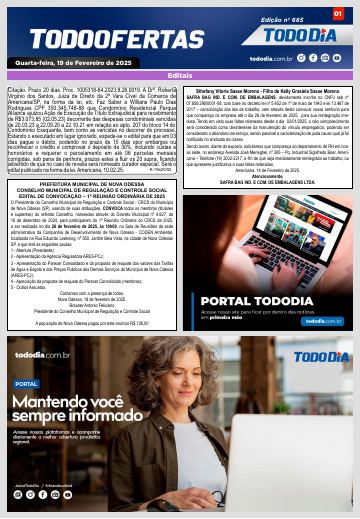 Capa: Todo Ofertas – Edição nº 685
