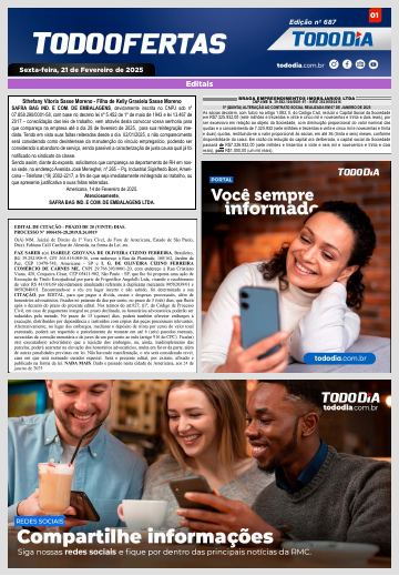 Capa: Todo Ofertas – Edição nº 687
