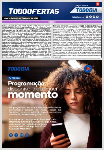 Capa: Todo Ofertas – Edição nº 692
