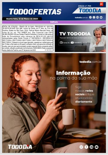 Capa: Todo Ofertas – Edição nº 706