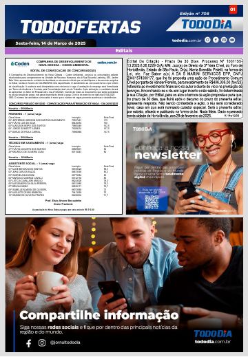 Capa: Todo Ofertas – Edição nº 708