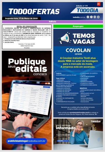 Capa: Todo Ofertas – Edição nº 711