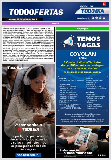 Capa: Todo Ofertas – Edição nº 723