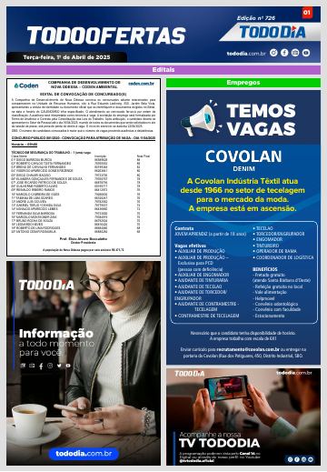 Capa: Todo Ofertas – Edição nº 726