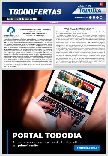 Capa: Todo Ofertas – Edição nº 735