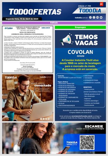 Capa: Todo Ofertas – Edição nº 739