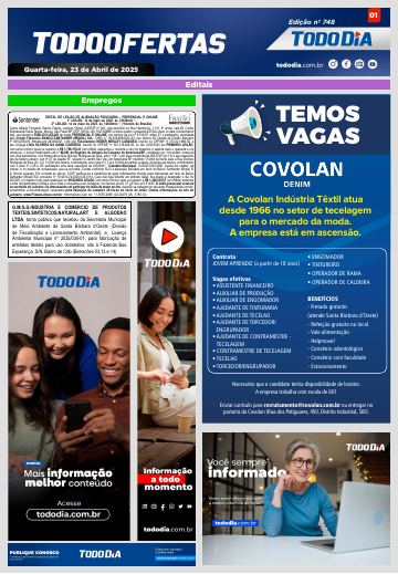Capa: Todo Ofertas – Edição nº 748