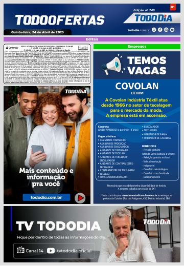 Capa: Todo Ofertas – Edição nº 749