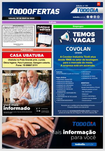 Capa: Todo Ofertas – Edição nº 751