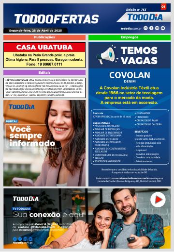 Capa: Todo Ofertas – Edição nº 753