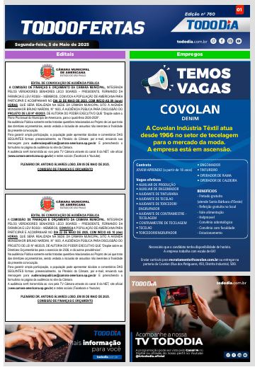 Capa: Todo Ofertas – Edição nº 760