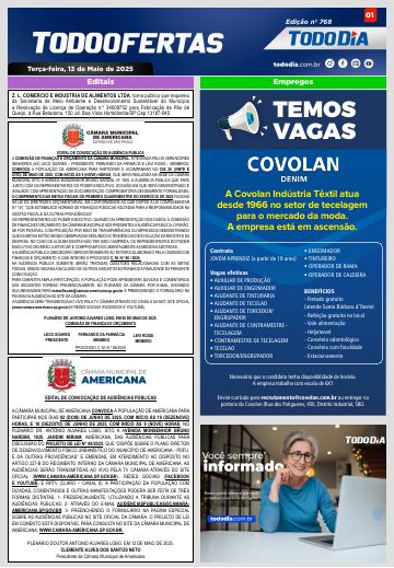 Capa: Todo Ofertas – Edição nº 768