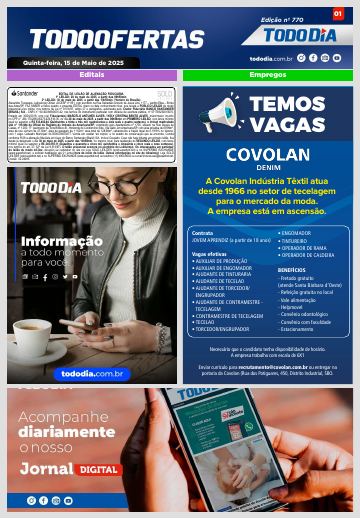 Capa: Todo Ofertas – Edição nº 770