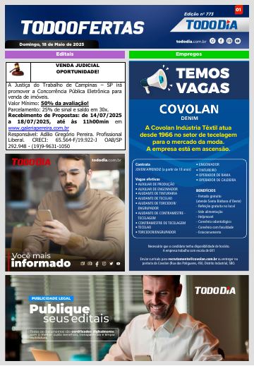 Capa: Todo Ofertas – Edição nº 773