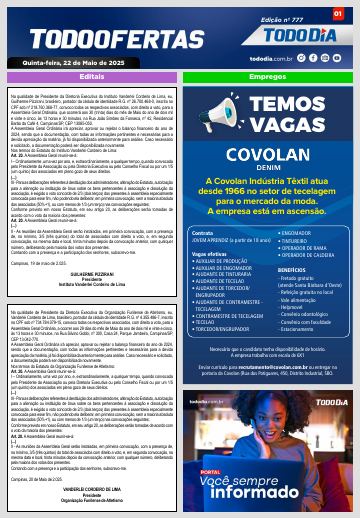 Capa: Todo Ofertas – Edição nº 777