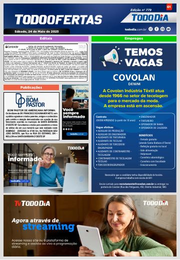 Capa: Todo Ofertas – Edição nº 779