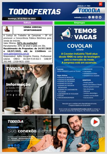Capa: Todo Ofertas – Edição nº 780