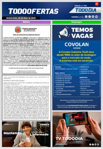 Capa: Todo Ofertas – Edição nº 784