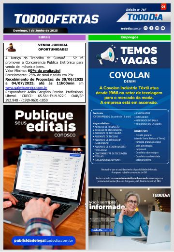 Capa: Todo Ofertas – Edição nº 787
